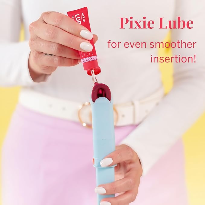 Pixie Menstrual Disc Applicator, Feminine Wash (2.5oz) & All-Natural Lube (20mL) Bundle - Inserts Like A Tampon - Every Woman Can Now Use Period Discs - Perfect For Long Nails - NOT For Menstrual Cups