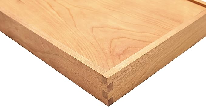 pandapark Wood Organizer Tray,Black Walnut,Desk & Drawer Storage Box (Cherry Master-4)