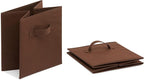 Amazon Basics Cube Organizer Storage Bins Handles, Collapsible Fabric, Pack of 6, 10.5"x10.5"x11", Brown