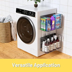 Magnetic Shelf for Fridge, Fruit Potato & Onion Storage Bins, Pantry Organizers & Storage, Large Container Magnetic Basket for Refrigerator, Kitchen Counter,Cabinet Magnetic Fridge Organizer Silver 1