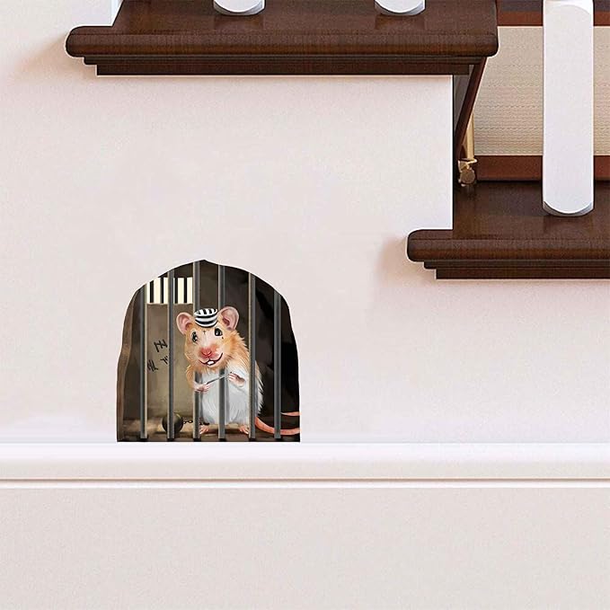 Mouse Reading Book, Wall Decor Sticker Decal, Kids Room, Classroom, Home, Bedroom, Bookcase, Book Lover, of Mice and Men, Children, Adorable, (Mouse Trap)