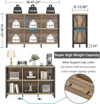 6 Cube Storage Organizer with Shelf - Industrial Bookcase by FATORRI