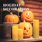 72-Pack Realistic Flameless LED Candle, Battery Operated with Remote Control, 3D Flame Pillar Timer Funtion Melted Top Safe,Perfect for Indoor/Outdoor Decor,Wedding,BBQ and Gift.
