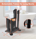 Boot Dryer for Work Boots, Shoe Dryer and Ozone Deodorizer, Portable Ski Boot Dryer with Adjustable Tubes & Timer, Ultra Silent, Quick Drying for Ski Boots, Sneakers, Gloves, Hats, Helmets