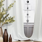 Floor to Ceiling Curtains 108 Inch Length 2 Panel for Living Room Divider Blackout Linen Elegant Opaque Privacy Insulating Thermal Tall Drape for Picture Window 52 Wide Extra Long 9FT Ivory Off White