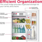 Frigidaire EFR331-WHITE 3.2 Cu ft Eraser Board Mini Compact Dorm Fridge (White)