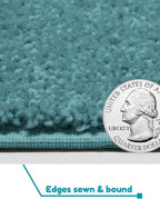KOECKRITZ Soft and Colorful Kids Classroom Area Rugs (Passes Flammability Pill Test) Many Sizes and Bright Colors to Select from (11' Round, Surf)
