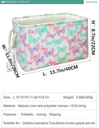 FANKANG Rectangular Laundry Basket Nursery Storage Fabric Storage Bin Storage Hamper,Gift Baskets (Butterfly)