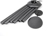 ASTARIN Wind Chimes Outdoor, 45-Inch Memorial Wind Chimes with 6 Heavy Tubes, Unique Outdoor Decor, Sympathy Gifts, Black Grey