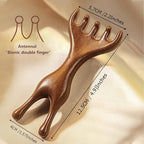 Natural Wooden Nose Guasha Massage Tools Anti-Static, Eyes Facial Wood Gua Sha Tool,face Manual Massager Tool, Multifunctional Handheld Meridians Acupoint Massage Tool,1 Pieces.
