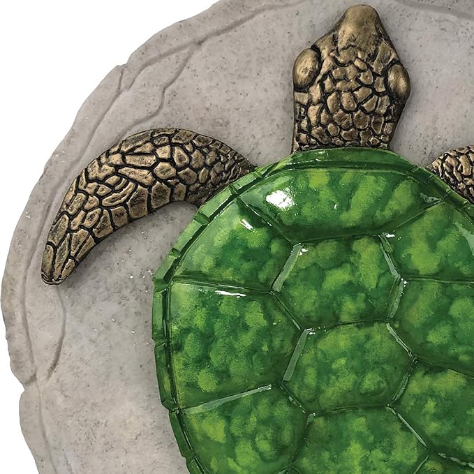 Spoontiques -Garden Décor - Turtle Stepping Stone - Decorative Stone for Garden
