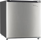 RecPro 1.7 Cu Ft 12V RV Refrigerator | Compact Fridge with Reversible Door, 2L Bottle Door Storage, 7 Temp Settings | Eco-Friendly R600A, Leveling Feet, Wire Shelf | 19.5”H x 17.5”W x 19.8”D