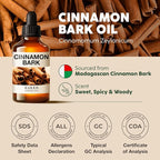 Kukka Cinnamon Essential Oil for Skin & Diffuser - 4 Fl Oz - 100% Pure Natural Cinnamon Oil, Aromatherapy and Candles & Soap Making Scent DIY