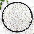 5LB Succulent and Cactus Gravel Pebbles, 1/5 Inch White Natural Decorative Polished Stones, River Rocks for Plants, Vases, Aquariums, Terrarium and Outdoor Gardening