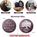 ASTARIN 36" Large Deep Tone Personalized Sympathy Wind Chimes, Memorial Wind Chime for Loss of Mother Father Loved One, Tree of Life Bereavement Gifts Decor Outdoor Patio Garden