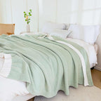 Soft Fuzzy Throw Blanket - Green Cozy Warm Knit Fluffy Plush, Lightweight & Breathable, Throw for Bed, Chair, Sofa, Couch, Outdoor, 50"X60", Oeko-TEX Certified