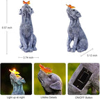 Goodeco Dog Statue with Butterfly - Ideal Gifts for Dad, Mom or Birthdays, Beautifully Crafted Outdoor Decorations to Wow Your Guests