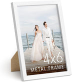 HAUS AND HUES Standalone White Aluminum Frame Set of 1-4x6