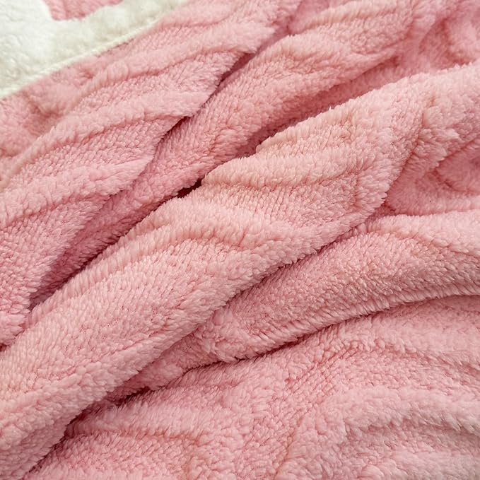 UKELER Sherpa Bed Blanket 80 × 90 inch, Ultra Soft Queen Size Throw Blanket for All Season, Cozy Plush Arch Fleece Blankets for Bedroom Living Room Dorm Hostel Sofa Camping, Coffee