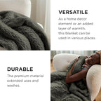 Bedsure GentleSoft Fluffy Olive Green Throw Blanket, Moss Green Decor Cozy Gifts for Women, Men, Soft Fleece Fuzzy Sherpa Plush Warm Thick Faux Fur Throw Blanket for Couch, House, 50x60