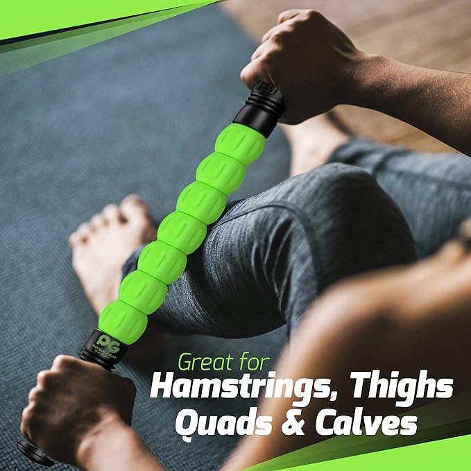 Physix Gear Roller Stick - Muscle Roller Massage Stick for Legs, The Stick Massage Roller for Deep Tissue Massaging Stick for Athletes, Physical Therapy Muscle Roller, Recovery Stick Roller