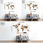 HYPERI Multilayered 3D Wooden World Map Wall Decor, Wood Art Wall Decor, Mapa Mundi Para Pared, World Maps and Push Pins, Christmas, Valentine's Day Gifts For Dad, Mom, Boss, Husband, Wife (Large)