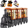 Halloween Snow Globe Train Skeleton Reaper Black Cat Pumpkin Ghost Classic Relief Texture Battery Powered LED Glitter Halloween Decorations Indoor