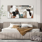 Dimpaga Abstract Canvas Wall Art Modern Wall Art Decor Pictures Wall Decor Minimalist Geometric Line Artwork for Walls Textured Wall Art Prints 20"X40" For Room Living Room Bedroom Office Wall Decor