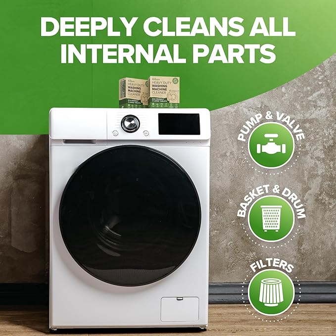 Washing Machine Cleaner + Dishwasher Cleaner Bundle - Heavy Duty Appliance Deep Cleaning, Descaling and Deodorizing