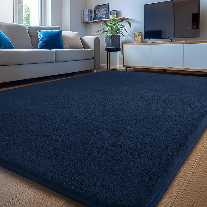 Sour Lemon 8x10 Area Rugs for Living Room, Soft Large Area Rug Fluffy Rugs for Bedroom，Machine Washable Area Rug Non Slip Carpet Rug for Living Room Playroom Kids Room Home Decor