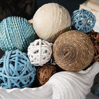ANDALUCA Decorative Vase Filler Bag with Orbs, Balls (Aqua Blue)