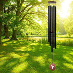 60" Wind Chimes Outdoor, WindChimes Large Wind Chimes for Outside Deep Tone with 5 Tuned Tubes and S Hook, Wind Chime Outdoor Decoration for Patio, Garden, Yard (Hummingbird)