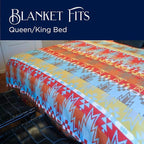Beacon Blankets Southwestern Wigwam Native American Design Throw - 90" x 90" Blanket Only - Premium Plush Blanket Can be Used for Queen or King Size Bed