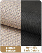 Color&Geometry Front Door Mat Indoor 48"x72", Ultra Non Slip Rubber Backed Dirt Trapper, Low Profile Thin washable, Easy Clean Entry Entryway Rug Door Mat Indoor Entrance, Khaki (Rolled-up NO Creases)