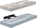 Sorbus Floating Shelves - 2 Pack 16 Inch Rustic & Blue Wall Shelves for Bedroom, Kitchen, Living Room, Bathroom Shelves, Home Decor, Office - Floating Shelf for Trophy, Books, Frames, Toilet Paper