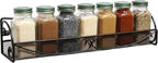 Deco Brothers Wall Mounted Single Tier Mesh Hanging Spice Rack, Set of 2, Bronze