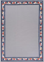 Beverly Rug Outdoor Rug 8x10 Modern Bordered Area Rugs for Indoor and Outdoor Patio Easy to Clean Non Shedding Living Room Porch Garden Washable Outside Carpet (8 x 10 Gray)