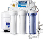 iSpring RCC2, Upgraded 200 GPD Capacity, 5-Stage Under Sink Reverse Osmosis Water Filter System, Patented Easy-Mount Faucet for Hassle-Free Installation