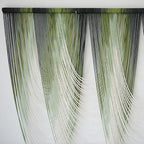 Macrame Wall Hanging Dip-Dyed Large Macrame Wall Decor Yarn Tapestry 57" W x 41" L For Headboard Bedroom Living Room Boho Fiber Home Art