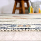 JONATHAN Y Machine-Washable Ivory/Blue/Orange Runner Rug, 2x8, Star Gazer Geometric, Border, Kids & Novelty, Classic, Bedroom, Kitchen, Living Room, Easy-Cleaning, Non-Shedding (KDW100A-28)