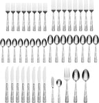 Oneida Tuscany 45-Piece Flatware Set, Service for 8, Silver