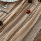 3pcs Deep Beige Cheesecloth Table Runner Rustic Boho Gauze 120 Inch 10 FT Cheese Cloth for Wedding Baby Shower Bridal Shower Birthday Party Long Sheer Home Decorations