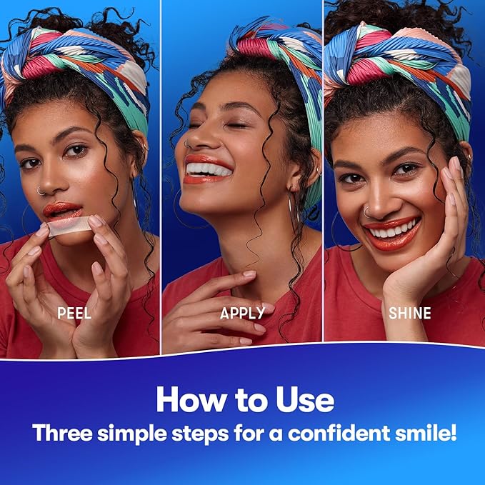 MySmile Teeth Whitening Strips 7 Treatments Kit, Hydroxyapatite-Infuse White Strips, Non-Sensitive Teeth Whitening with Soothing Natural Ingredients, Enamel-Safe, Residue-Free, Non-Slip(14 Count)