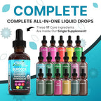 Organic Lymphatic Drainage Supplement | Lymphatic Support Drops | Burdock Root Echinacea Elderberry Dandelion Astragalus Milk Thistle Sea Moss Red Clover Cleanse Marigold Drop by Clean Nutra
