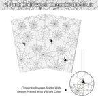 2 Pcs Halloween Tablecloth - Plastic Halloweens Spider Webs Table Cloth, White Disposable Rectangle Spiderweb Table Cover for Halloween Party Decorations Supplies Favors Tables Decor, 108 x 54 Inch