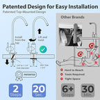iSpring RCC7AK-BLK, NSF/ANSI 58 Certified, Alkaline 6-Stage Reverse Osmosis System with Stylish Black RO Faucet, pH+ Remineralization RO Water Filter System Under Sink