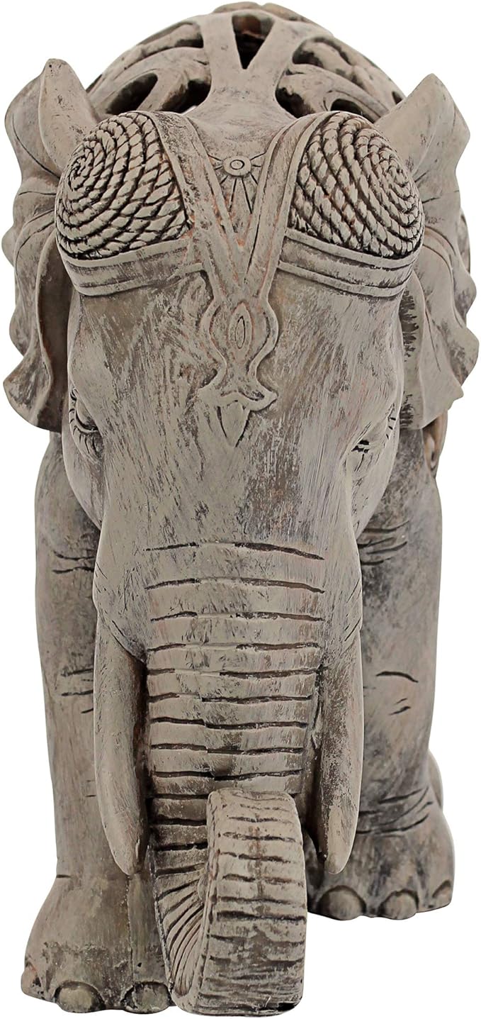 Design Toscano Anjan the Elephant Jali Sculpture