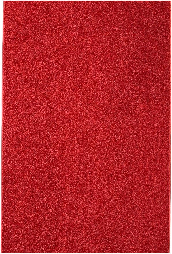 KOECKRITZ Soft and Colorful Kids Classroom Area Rugs (Passes Flammability Pill Test) Many Sizes and Bright Colors to Select from (3' x 12', Fire Engine)