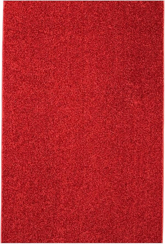 KOECKRITZ Soft and Colorful Kids Classroom Area Rugs (Passes Flammability Pill Test) Many Sizes and Bright Colors to Select from (9' x 12', Fire Engine)
