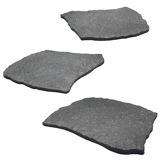 3 Pack Rubber Stepping Stones Outdoor Garden Rubber Pavers Pathway Walkway Paving Stones